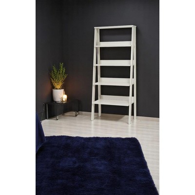 VYNXARIA Modern 5-Tier Ladder Bookshelf - Space-Saving Wood Frame Organizer for Living Rooms and Offices,Gray