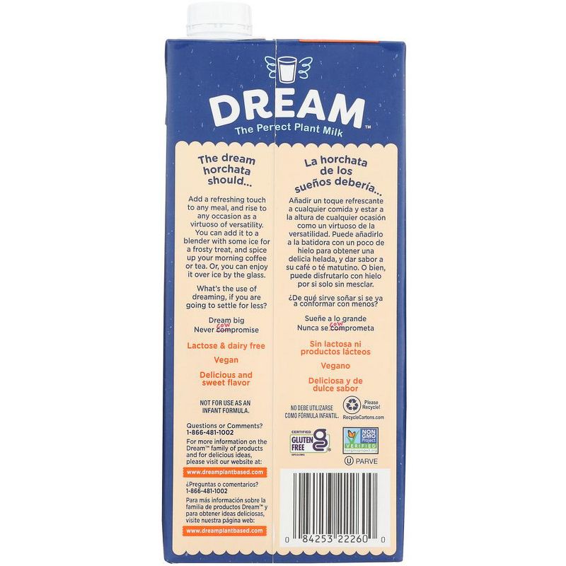 Dream Horchata Rice Drink With Cinnamon - Case of 6/32 oz, 3 of 5