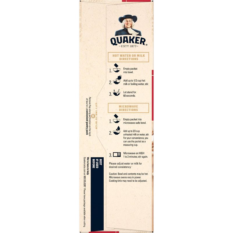 Quaker Instant Oatmeal Original - 10ct/9.8oz, 4 of 6