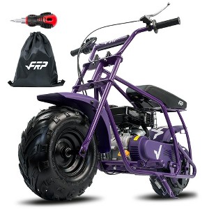 FRP Mini Bike GMB100, 99CC Gas Powered 4-Stroke 3HP, Off-Road for Kids/Adult, Trail Up to 28 Mph, Weight Support Up to 220 LBS - 1 of 4