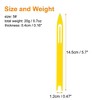 Unique Bargains 5 Pcs Fishing Netting Needle Shuttles Kit Net Repair Needle Plastic Sewing Needle Size:5# Yellow - 4 of 4