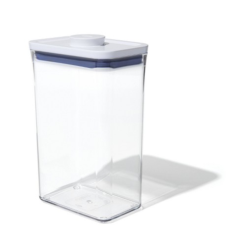 Oxo Pop 2.7qt Plastic Rectangle Airtight Food Storage Container White :  Target