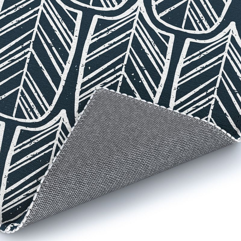 CoastL Studio Feather Tile Navy Rug - Deny Designs, 3 of 5