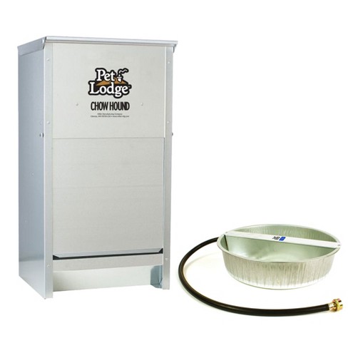 Continuous dog outlet feeder