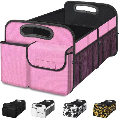TruAIR Five-Compartment Waterproof Collapsible Car Trunk Organizer with Non-Slip Base