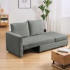 NicBex 62.5" Sofa Bed Loveseat Couch with Pull Out Bed & Adjustable Backrest,Upholstered Sleeper Sofa for Living Room,Bedroom,Office - 2 of 4