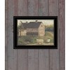 "Stone Barn" By Pam Britton, Ready to Hang Framed Print, Black Frame - 2 of 4