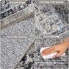 Acekool Abstract Area Rug, Washable Non-Slip Low Pile Carpet for Living Room Bedroom Kitchen, Soft Modern Distressed Accent Rug - 4 of 4