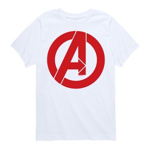 Boys' - Marvel - Avengers A Logo Short Sleeve Graphic T-Shirt - 1 of 4