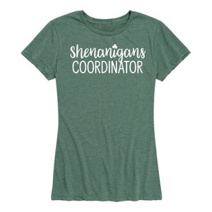 Women's - Instant Message - Shenanigans Coordinator St. Patrick's Day Short Sleeve Graphic T-Shirt - 1 of 4