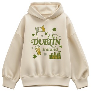 Women's Instant Message Dublin Destination Oversized Fleece Hoodie