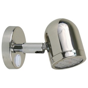 Scandvik Inc LED Stainless Steel Cabin Reading Light - 8-30V - Model 19053P - Boat Equipment - 1 of 2