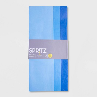 20ct Banded Tissue Paper Blue - Spritz™