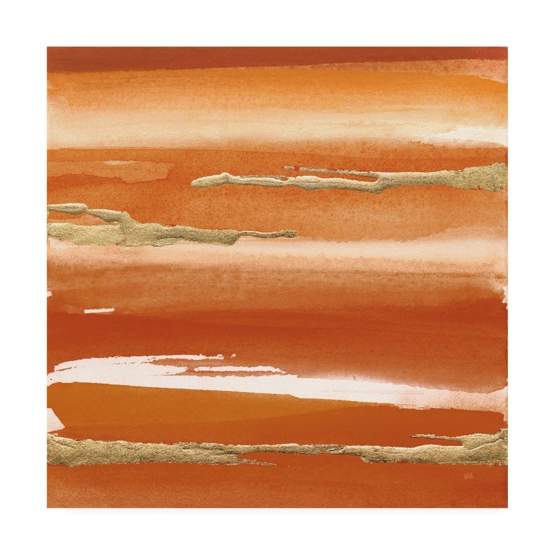 Trademark Fine Art -Chris Paschke 'Gilded Mandarin III Burnt Orange' Canvas Art, 2 of 4