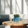 VisioGear Round Planter with Stand, Plant Pots for Living Room, Bedroom, Blue, 8"*8"*9" - 2 of 4