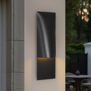 CityFurn 1-Light Modern Wall Sconce with Rectangle Metal Shade - 1 of 4