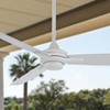 60" Minka Aire Rudolph Flat White Outdoor Ceiling Fan with Remote - 2 of 4