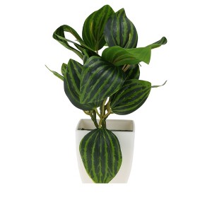 Unique Bargains Artificial Plants Watermelon Leaf Plant Plastic 2.64"x2.64"x8.66" 1 Pc - 1 of 4