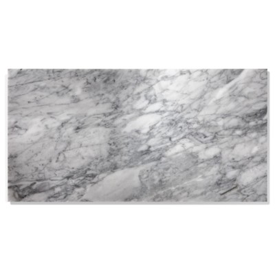 DOMETOUR 12*24 Carrara Marble, Gray Marble, Natural Marble, For Wall And Floor, Polished Marble Tile, 1 Box 4 Pcs