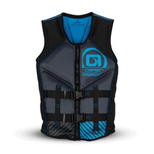 O'Brien Men's Neoprene Blend Recon Life Jacket with Split Back Shoulder Panel, Attachment Ring, Belt, and BioLite Inner, Extra Large, Blue - 1 of 4