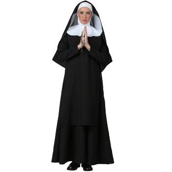 Halloweencostumes.com 4x Women Women's Plus Size Deluxe Nun Costume ...