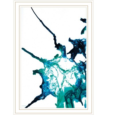 HomeRoots Ocean Living White Framed Print Wall Art