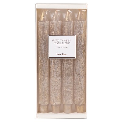 Sullivans Vance Kitira Timber Taper Set of 4 Candles
