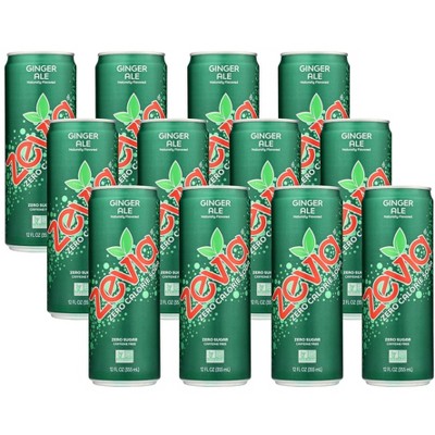 Zevia Ginger Ale Zero Calorie Soda - Case of 12/12 oz