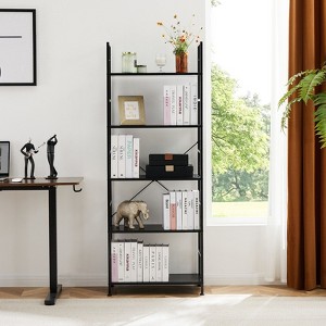 NicBex 5 Shelves Bookshelf,Modern Cube Multifunctional Display Shelf with Ample Storage for Living Room,Study Room,Home Office - 1 of 4