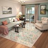 Lahome GST Morris Butterfly Full Coverage Short Pile Velvet Rectangular Indoor Area Rug - 2 of 4