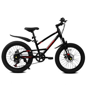 20-inch Mountain Bike for Kids (Boys & Girls, Ages 6-12): 7-Speed Gears, Front Suspension, Durable & Safe Design for Outdoor Adventures - 1 of 4