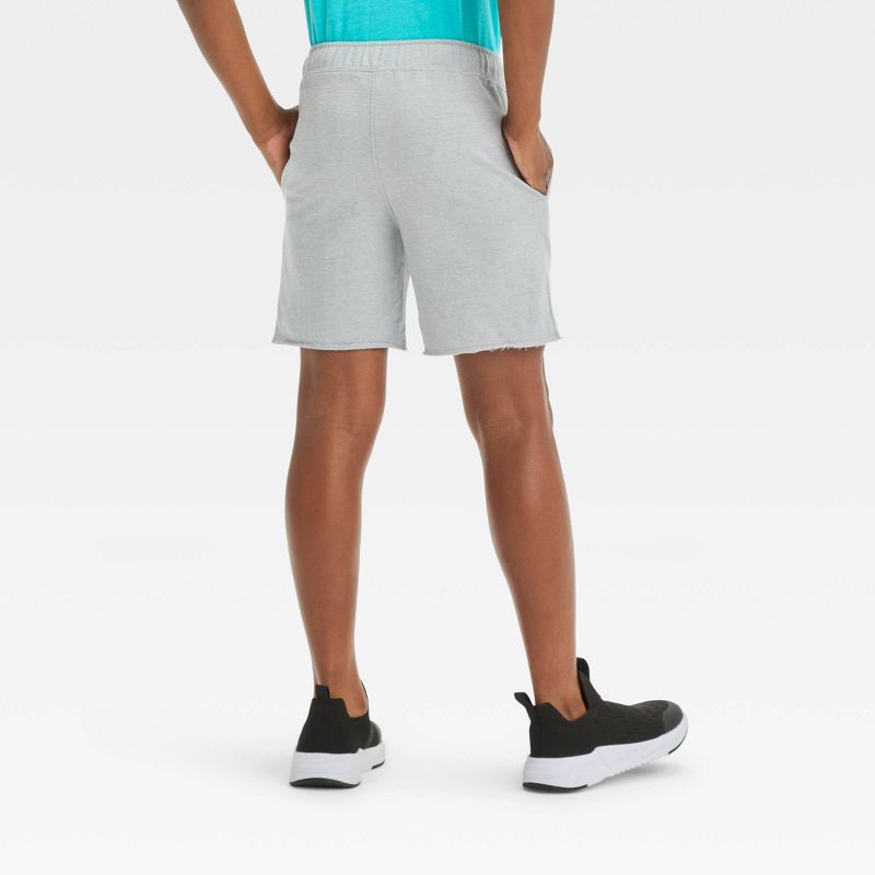 Boys' 'Summer Vibes' 'Above Knee' Graphic Pull-On Shorts - Cat & Jack™ Gray, 3 of 5