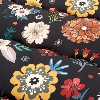 bouquet of flowers-black
