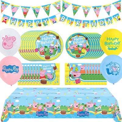 Treasures Gifted Peppa Pig Birthday Supplies Complete Set for 16 Guests