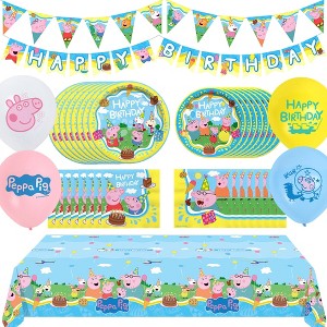 Treasures Gifted Peppa Pig Birthday Supplies Complete Set for 16 Guests - 1 of 1