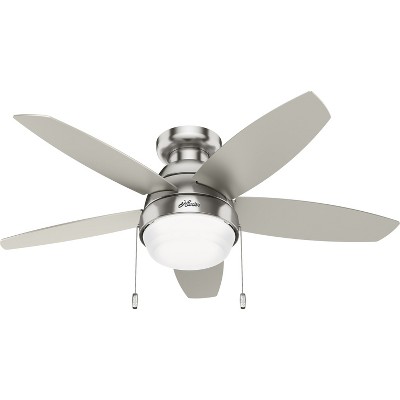 Hunter Fan 44" Lilliana Low Profile Ceiling Fan with LED Light Kit and Pull Chain
