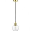 Livex Lighting Downtown 1 - Light Pendant in  Satin Brass - 4 of 4