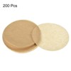 Unique Bargains Non-Stick Parchment Paper Round Air Fryer Microwave Oven Liners Brown - 3 of 4