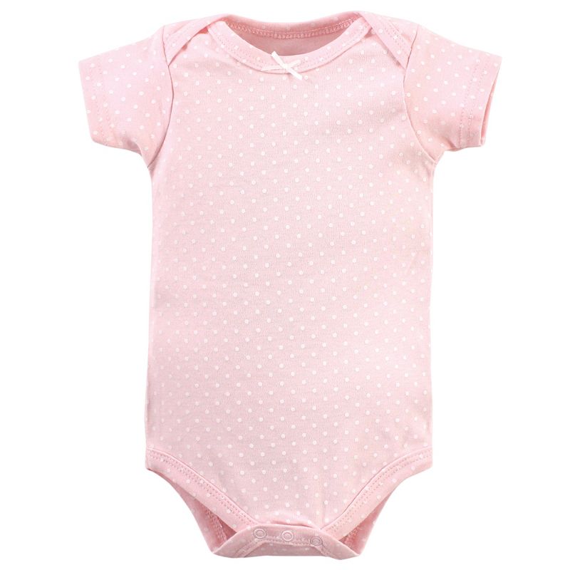 Hudson Baby Infant Girl Cotton Bodysuits, Modern Pink Safari, 6 of 10