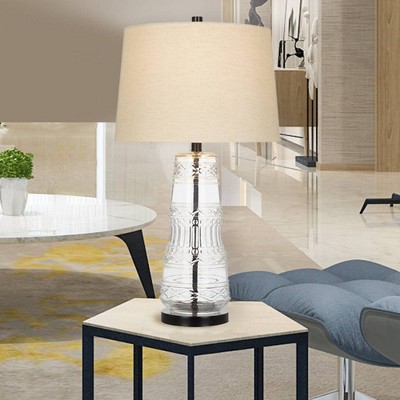 29" Glass Table Lamp Clear  - Cresswell Lighting