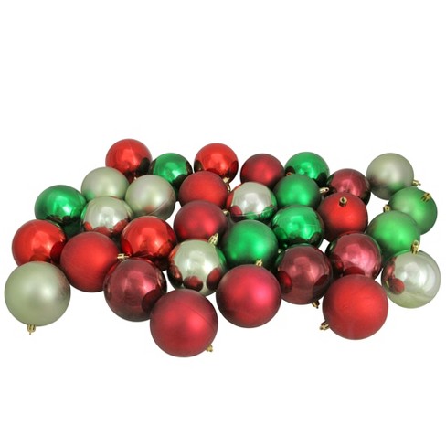 Northlight 32ct Shatterproof Christmas Ball Ornament Set 3.25