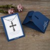 Anna-Kaci Black & Silver Gunmetal Crystal Cross Necklace with Religious Message Card & Envelope Jewelry Gift - 4 of 4