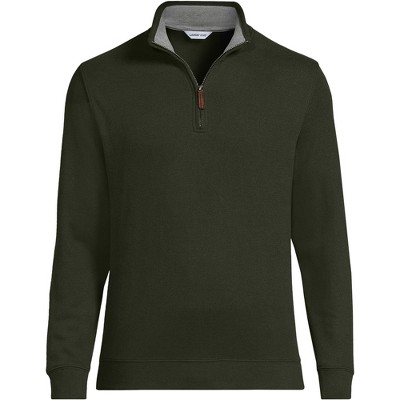 Lands' End Men's Bedford Rib Quarter Zip Sweater