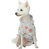 Blueberry Pet Spring Scent Inspired Rose Flower Pullover Dog Hooded  Sweatshirt - Stylish Gray - 10