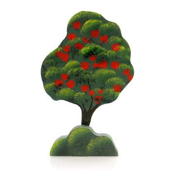 Home Decor Apple Tree  -  One Wooden Tree 6.0 Inches -  Shelia's 3 Dimensional  -  Col09  -  Wood  -  Green