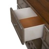 Modern Sideboard Buffet Cabinet with 3 Drawers, 2 Cabinets, Wine Bottle & Glass Storage  Stylish Home Bar Organizer - 4 of 4
