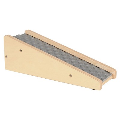 Wooden STEM Ramp with Textured Inserts and Activity Cards