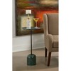 Treasure Trove Accents Accent Table Cyllene Green: Genuine Marble Top, Iron Base, 27" Height - 4 of 4