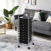 Yaheetech Drawers Rolling Storage Cart Metal Frame Plastic Drawers for Office/Home/Study - image 2 of 4