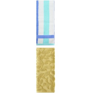 REGALWOVEN Absorbent Soft Cotton Bathroom Hand Towels for Kitchen Hotel Spa 13" x 29"/14" x 30" 2 Pcs - 1 of 4
